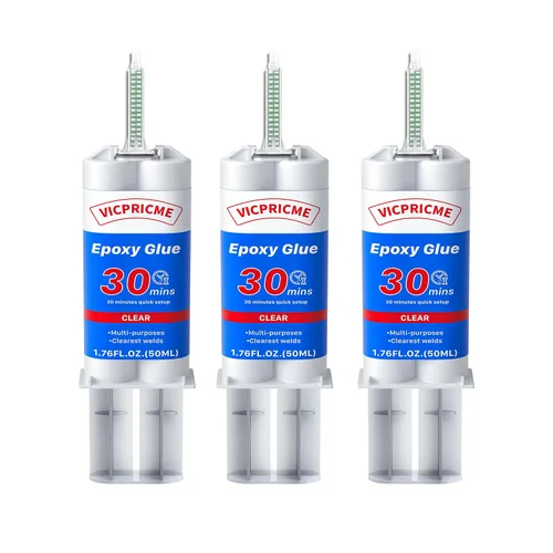 Miniatura 9 de Pegamento de plástico, pegamento epoxi transparente, ideal para reparar plástico, metal, cerámica, madera, cañas de pescar, palos de golf y más