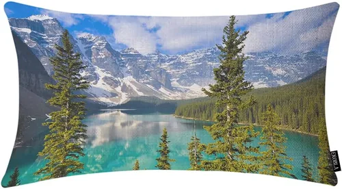 Miniatura 22 de EKOBLA Fundas de almohada decorativas Cactus estilo granja para sofá, cama, almohadas lumbares rectangulares oblongas de 12x20 pulgadas, con plantas