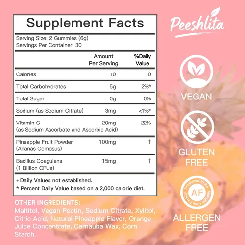 Miniatura 3 de Gomitas de equilibrio femenino: apoyo prémium para la salud del pH de las mujeres con refuerzo inmunológico y energético, veganas, sin gluten, sabor