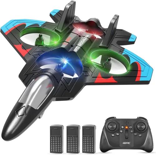 Miniatura 12 de Aviones RC para niños y adultos, control remoto de espuma, aviones, helicópteros, drones, juguetes para niños y adultos de 8 a 12 y 16 años, avión