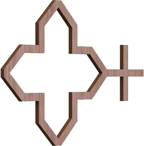 Miniatura 53 de Laird Paneles decorativos de pared de madera con calado, extra pequeños, 13/8 pulgadas de ancho x 7 3/8 pulgadas de alto x 1/4 pulgadas de alto