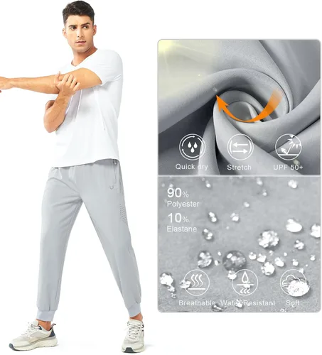 Miniatura 5 de NORTHYARD Pantalones deportivos para correr para hombre, ligeros, de secado rápido, para gimnasio, deportes activos, entrenamiento en pista