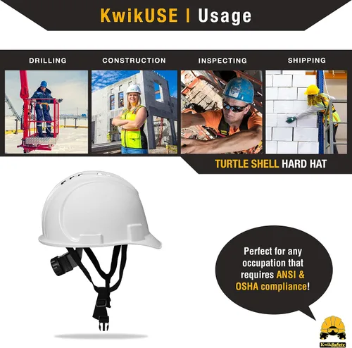 Miniatura 7 de KwikSafety - Charlotte, NC - Sombreros duros [Ala completa, estilo gorra, estilo de escalada] Tipo 1, Clase C ANSI OSHA