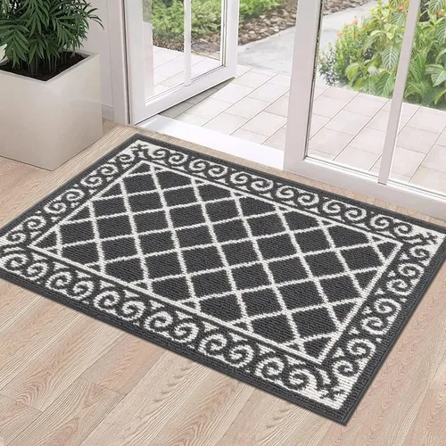 Miniatura 15 de HEBE Alfombra para Puerta Interior 20''x32'' Alfombras de Bienvenida Antideslizantes para Puerta Principal Alfombras Lavables para Zapatos Atrapa