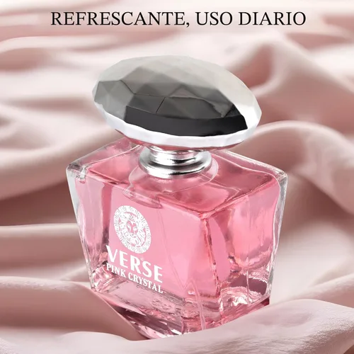 Miniatura 4 de Verse Pink Crystal Eau De Parfum para Mujer - Notas Superiores de Granada, Yuzu y Acorde Helado - Notas de Fondo de Peonía, Loto, Magnolia, Ámbar