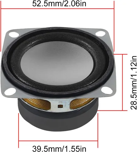 Miniatura 3 de 2 "4ohm 3W altavoz de audio de gama completa Altavoz estéreo Woofer para Arduino (4pcs)
