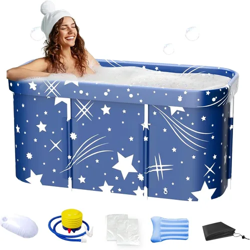 Bañera portátil, bañera plegable para adultos, bañera de terapia SPA de baño familiar separado para cabina de ducha, bañera de SPA caliente de
