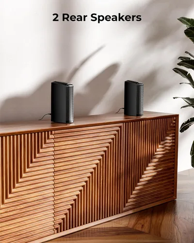 Miniatura 4 de ULTIMEA Barra de sonido envolvente virtual de 7.1 canales, barra de sonido para Smart TV con 2 altavoces envolventes, sistema de sonido envolvente