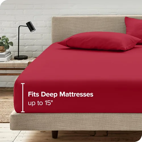 Miniatura 5 de Bare Home Juego de sábana bajera y fundas de almohada, microfibra ultrasuave de 1800 hilos, lujosa, doble cepillado, bolsillos profundos, ajuste 13