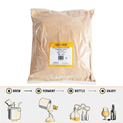 Miniatura 3 de Craft a Brew - Extracto de malta seca para kit de preparación - 6.25 libras oscuro tradicional - Extracto base multiusos - Para cualquier