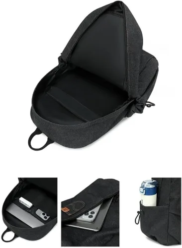 Miniatura 3 de Mochila de mezclilla vintage para mujer, bolso Y2k para mujer, bolsa de hombro de mezclilla, estética única, linda mochila para mujeres y hombres