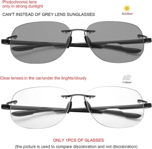 Miniatura 2 de Gafas de lectura bifocales fotocromáticas de transición para hombres y mujeres, protección UV, lentes de sol para leer el sol, anteojos