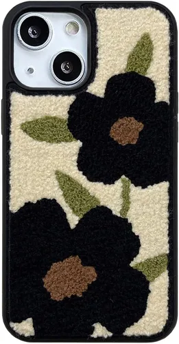 Miniatura 15 de Funda de briquetas linda y esponjosa para iPhone 14, 6.1 pulgadas (negro)