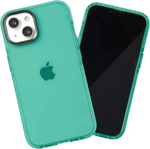 Miniatura 86 de SteepLab Funda de barrera para iPhone 13, protección de 360 grados que absorbe impactos con bisel elevado y colores llamativos (cielo azul brillante)