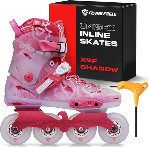 Miniatura 8 de Flying Eagle X5F Spectre y X5 Shrike Pro Freeskates - Patines en línea para adultos para hombres profesionales, patines para adultos, patines Negro