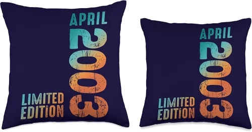 Miniatura 3 de Awesome Limited Edition April 2003 Retro 2003 Vintage 2003 Throw Pillow
