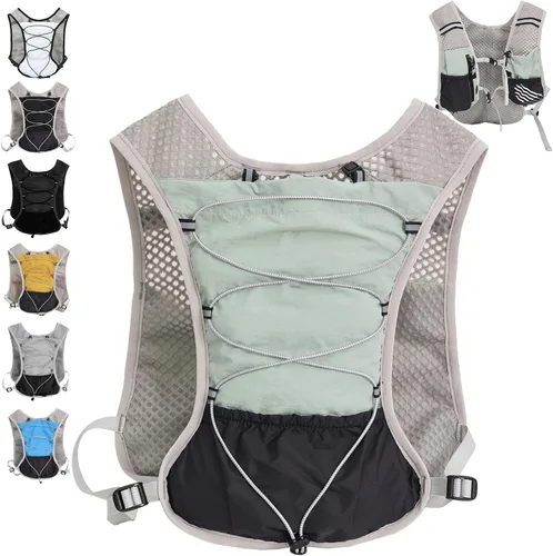 Miniatura 11 de Hydration Running Vest for Women Men, Water Vest Backpack 2L, Lightweight Hydration Pack Water Backpack for Hiking, Trail Marathon Race