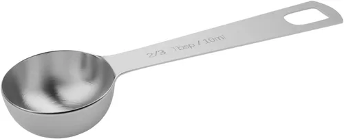 Miniatura 10 de 1 unidad 1 cucharada (3 cucharaditas, 15 ml, 1/2 oz) Cuchara medidora individual, cucharaditas individuales de acero inoxidable