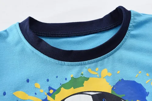 Miniatura 66 de Little Hand Pijamas para niños pequeños, Monster Truck 100% algodón, dinosaurio para niños, 2 piezas, ropa de dormir, conjuntos de ropa de dormir