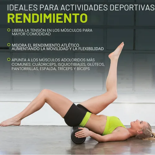 Miniatura 6 de ProsourceFit Rodillos de espuma de alta densidad de 18 pulgadas de largo, herramienta de masaje atlético firme de cuerpo completo para estiramiento