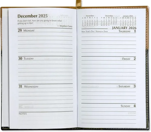 Miniatura 5 de BookFactory Calendario Semanal de Bolsillo 2026 Calendario Semanal 2026 Planificador Agenda Organizador con Bloc de Notas
