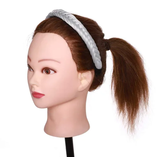Miniatura 5 de Diadema trenzada de cola de pez ancha con dientes trenzados, accesorios de trenzas trenzadas, accesorios clásicos gruesos de cola de pez trenzada