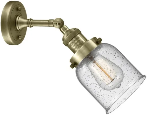Miniatura 21 de Innovations 203-BB-G54 1 Aplique de luz, pantalla de campana pequeña, latón cepillado