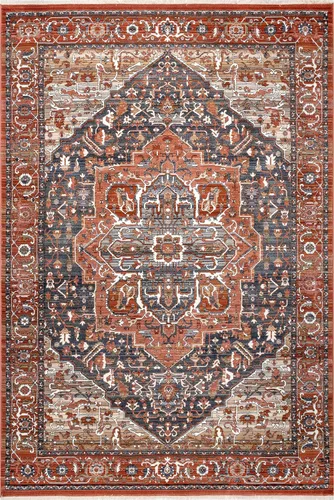 Miniatura 3 de Nuloom Oliveira de alto tráfico, resistente a las manchas, fácil de limpiar, duradera, 8 pies 10 pulgadas x 13 pies, medallón floral, suave y Óxido