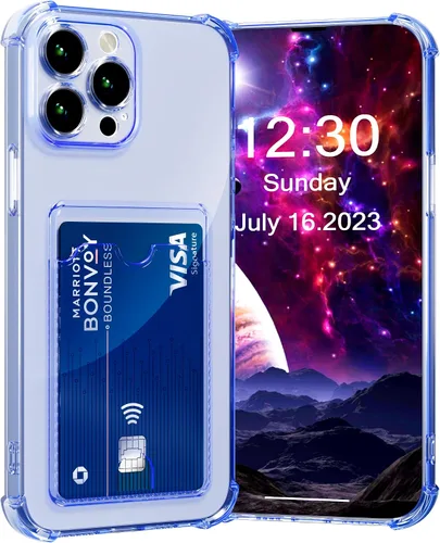 Miniatura 34 de AKABEILA Funda para iPhone 11 Pro Clear Cute Phone Case Soft TPU Wallet Case Slim Bag Cover a prueba de golpes con ranura para tarjetas Transparente
