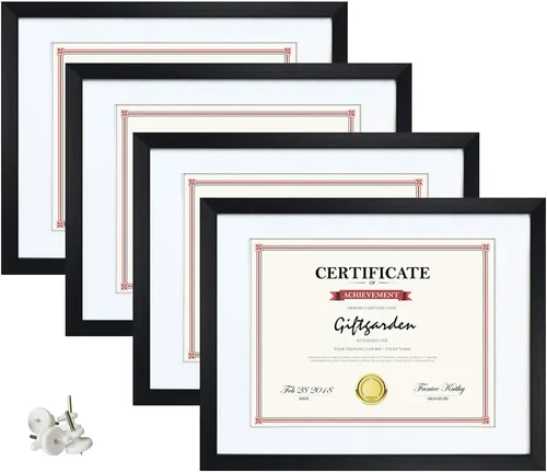 Miniatura 34 de Giftgarden Portarretratos de 11 x 17 pulgadas, paquete de 4 marcos mate de 11 x 17 pulgadas para fotos de 8 x 12 pulgadas con paspartú, póster de 11