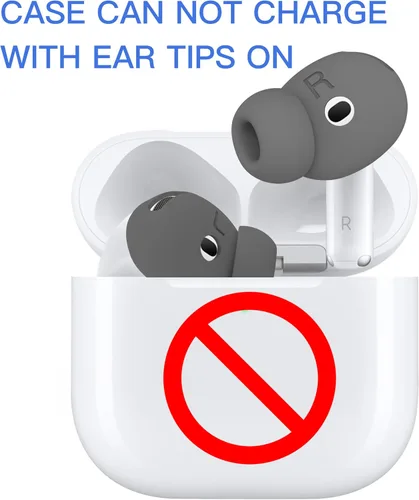 Miniatura 6 de 2 pares de puntas de oído para AirPods 4 Grip fundas de auriculares de silicona [bolsa de almacenamiento añadida][patente registrada en EE.UU.]