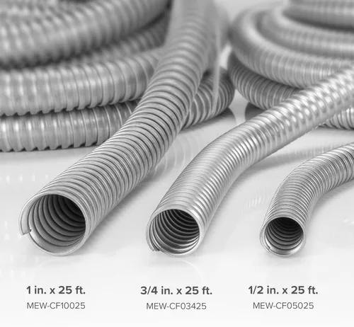 Miniatura 8 de Maxxima 1/2 pulg. x 25 pies Conducto flexible de acero galvanizado, Greenfield Electrical, rollo de 25 pies