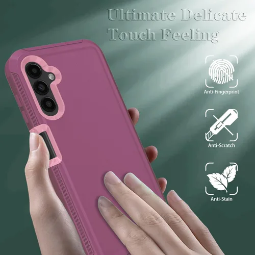 Miniatura 5 de ONOLA Funda compatible con Samsung Galaxy A14 5G con protector de pantalla HD, resistente a los golpes y a las caídas de servicio pesado, funda de 3