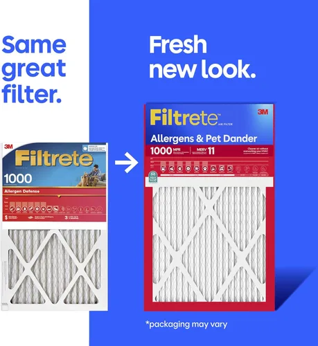 Miniatura 2 de Filtrete - Filtro de aire para caldera de aire acondicionado, 20 x 25 x 1 pulgadas, MERV 11, MPR 1000, defensa contra micro alérgenos, filtro