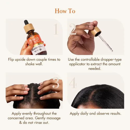 Miniatura 5 de Red By Kiss Growth MD Aceite fortalecedor para el cabello con romero biotina para el crecimiento y adelgazamiento del cabello, tratamiento