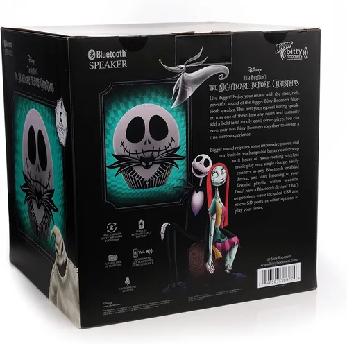 Miniatura 7 de Bitty Boomers Bigger Disney: Altavoz Bluetooth inalámbrico Jack Skellington de 8 pulgadas