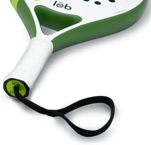 Miniatura 2 de Pala de pádel de fibra de carbono 3K de forma redonda para hombres y mujeres - Potencia y control de precisión, durabilidad, personalizable Verde