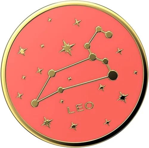 Miniatura 5 de PopSockets Agarre para teléfono con soporte expandible, agarre adhesivo, esmalte - Zodiac Leo
