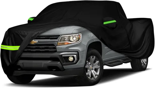 Miniatura 11 de Cubierta impermeable para auto compatible con Chevrolet Silverado/GMC Sierra 1500/2500/3500 Crew Cab de 6.6 pies de largo 2014-2025, cubierta