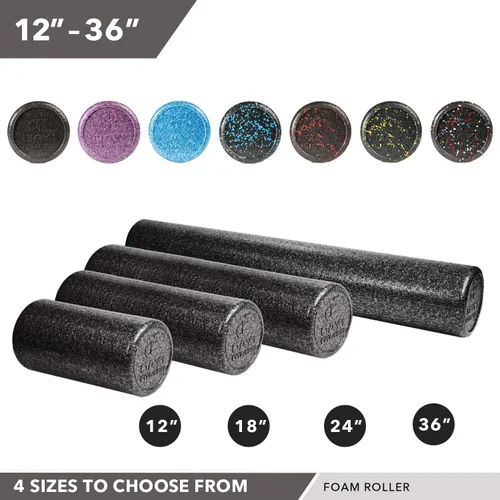 Miniatura 5 de Day 1 Fitness - Rodillos de espuma muscular de alta densidad – Rodillos de masaje deportivo para estiramiento, terapia física, tejido profundo