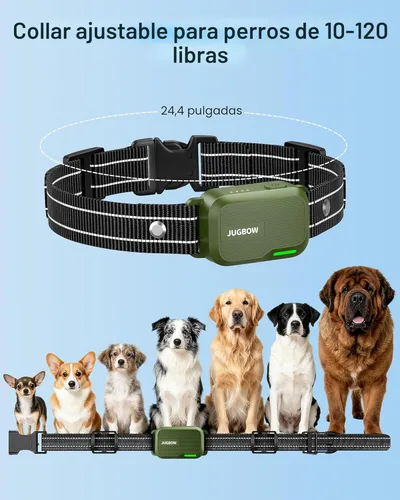 Miniatura 6 de Collar de choque para perro, collar de entrenamiento para perros de 4500 pies con control remoto, IPX8 impermeable, collar eléctrico para perro