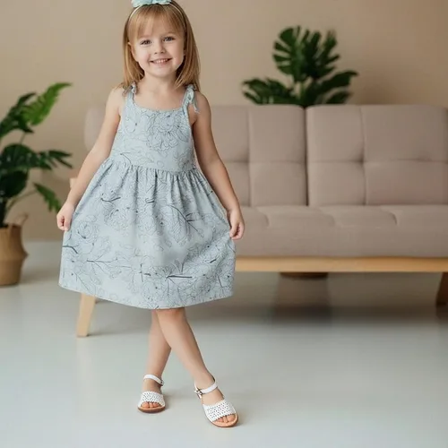 Miniatura 2 de THEE BRON Sandalias de gladiador para niñas pequeñas, zapatos cómodos acolchados para jugar en verano de princesa