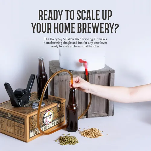 Miniatura 4 de Craft A Brew - El kit de elaboración de cerveza diaria de 5 galones - Receta Hefeweizen - Fácil para principiantes - Kit de fabricación de cerveza