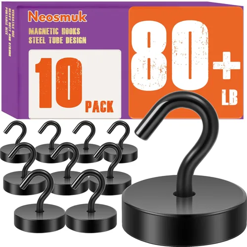 Miniatura 31 de Neosmuk - Ganchos magnéticos, elementos esenciales para cruceros, ganchos magnéticos resistentes de más de 30 libras para cabinas de crucero