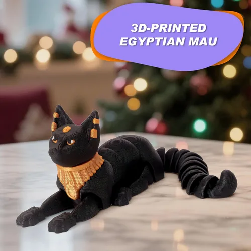 Miniatura 54 de Yipintang Criaturas Impresas en 3D Animales Flexibles - Juego de Animales Fidget de 7 Pulgadas para Decoración de Estantes (Pareja de León Adulto)