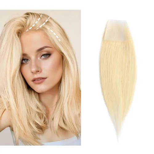 Miniatura 45 de Reemplazo de cabello humano con cicatrices, quemaduras accidentales sin vello para hombres y mujeres, pérdida de línea de cabello, cinta recta