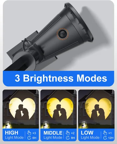 Miniatura 5 de Focos solares impermeables para exteriores, luces LED ultra brillantes para árbol, bandera, césped, estatua, piscina, jardín, casa, pared, patio