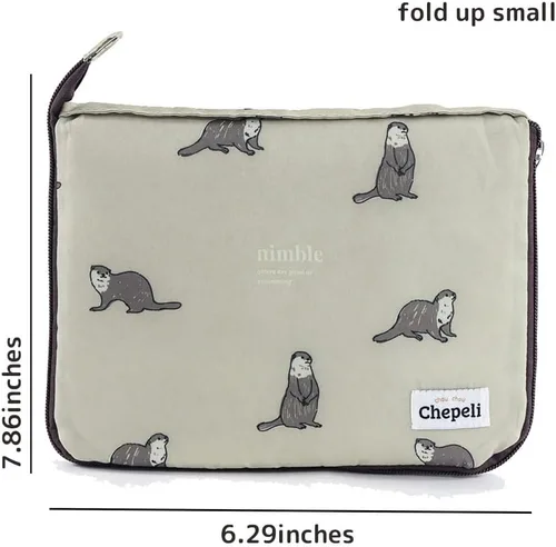 Miniatura 5 de Bolso de compras reutilizable medio ligero de nylon compacto de los bolsos de compras del ultramarinos Azul marino estrella:604118