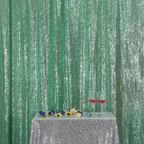 Miniatura 23 de Poise3EHome Cortina de Fondo de Lentejuelas Azul Bebé, Cortina de Fondo de Fotografía de Lentejuelas de 8 pies x 10 pies para Decoración de Fiestas