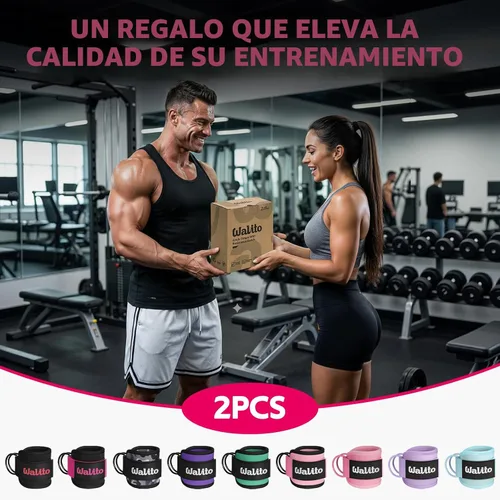 Miniatura 8 de WALITO Correas de tobillo de gimnasio para máquinas de cable, mujeres y hombres, puños de tobillo con retroceso de glúteos, accesorios de máquina